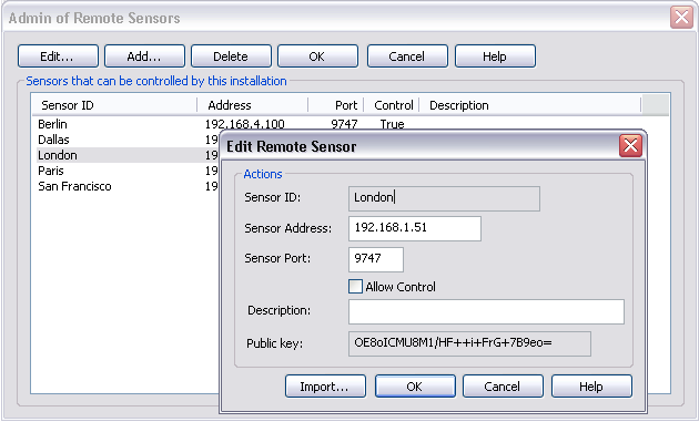 Control Remote Sensors