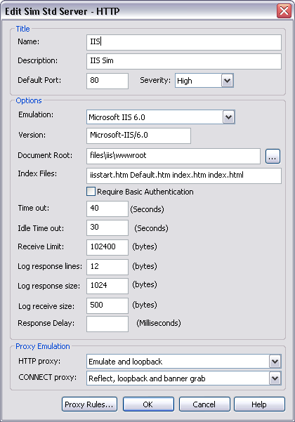 HTTP Emulation