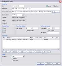 Edit Signature Rule